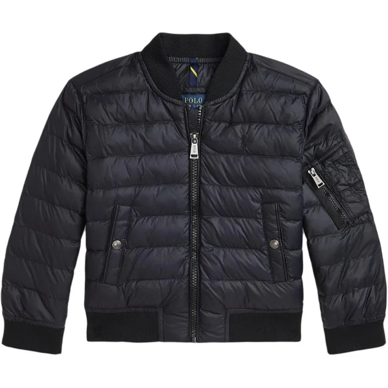 Детская куртка с утеплителем Black Kids' Polo Ralph Lauren, Черный