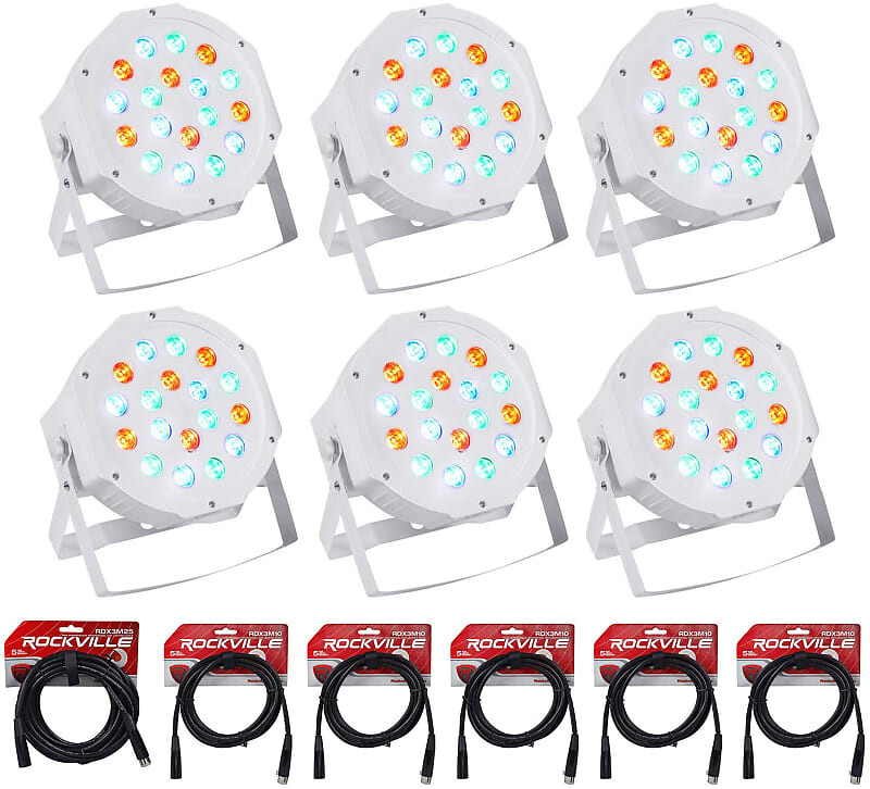 

Прожектор Rockville RockPAR50 WHT LED RGB Par Can DJ