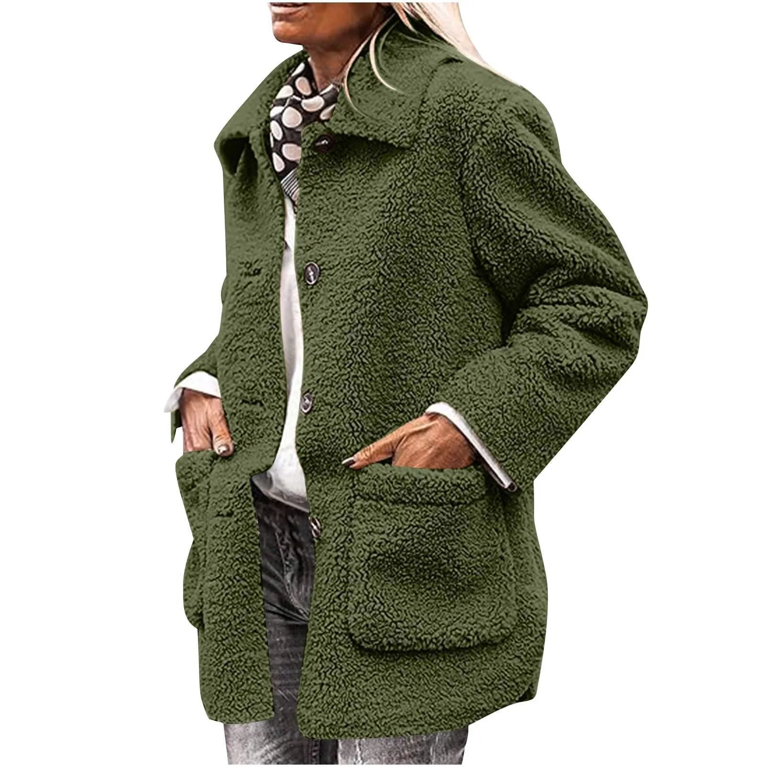 Женское пальто с капюшоном парка, Verde