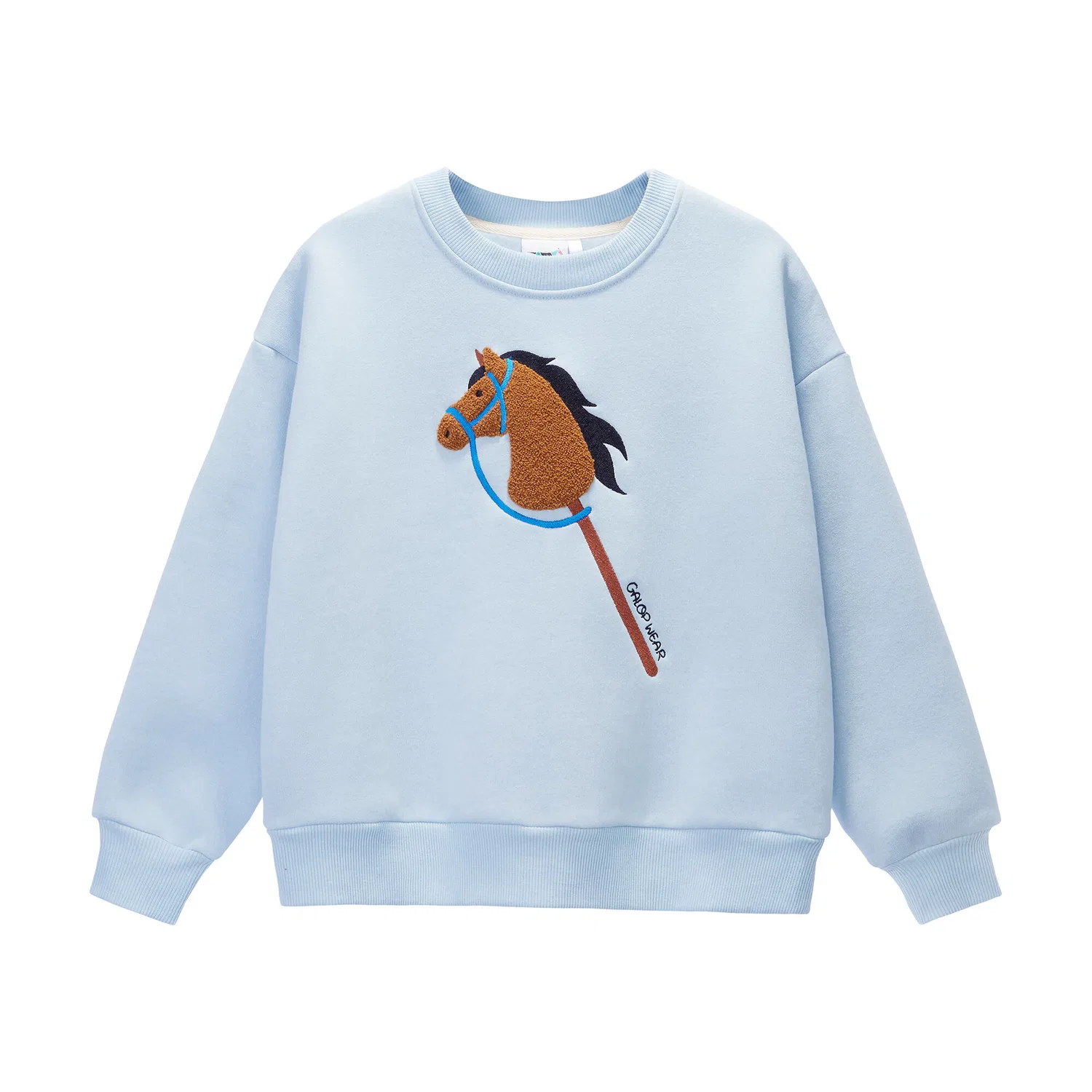 Свитшот с 3D-вышивкой Hobby Horse Galop Wear, Hellblau