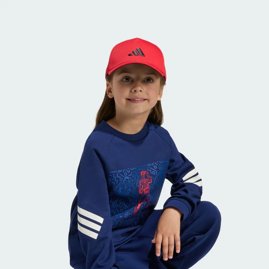 Детский спортивный костюм с принтом Marvel Spider-Man Jogger adidas, Сине-белый — фото 4