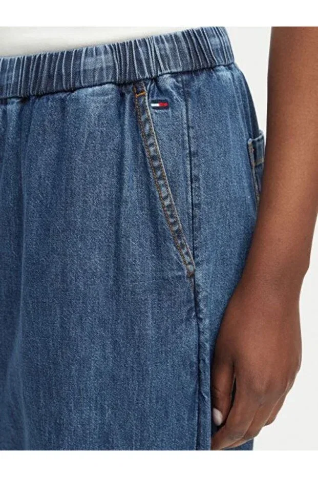 Женские джинсовые брюки с принтом Tommy Hilfiger, Blue — фото 4