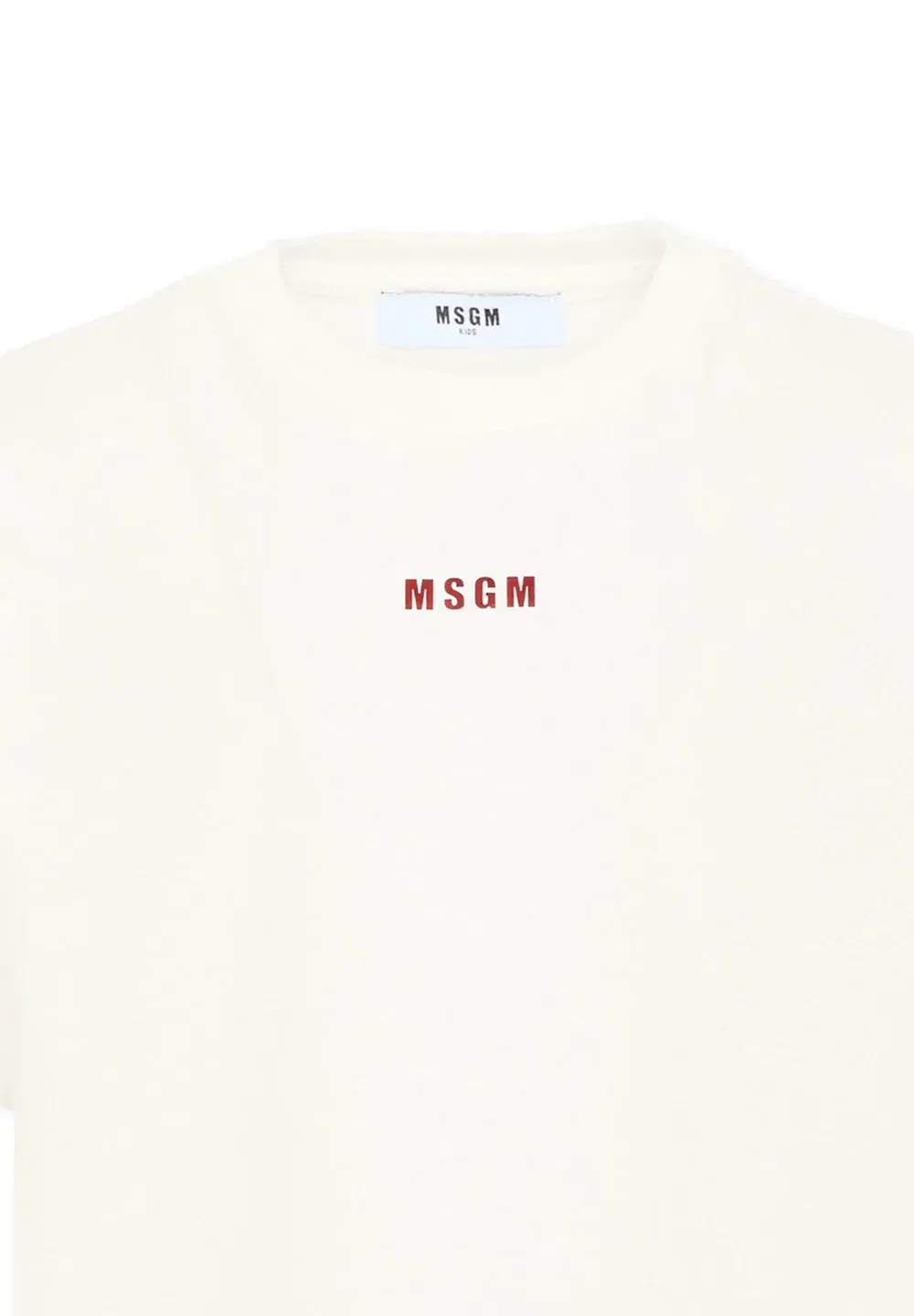 Футболка - футболка с принтом Msgm, Ivory — фото 3