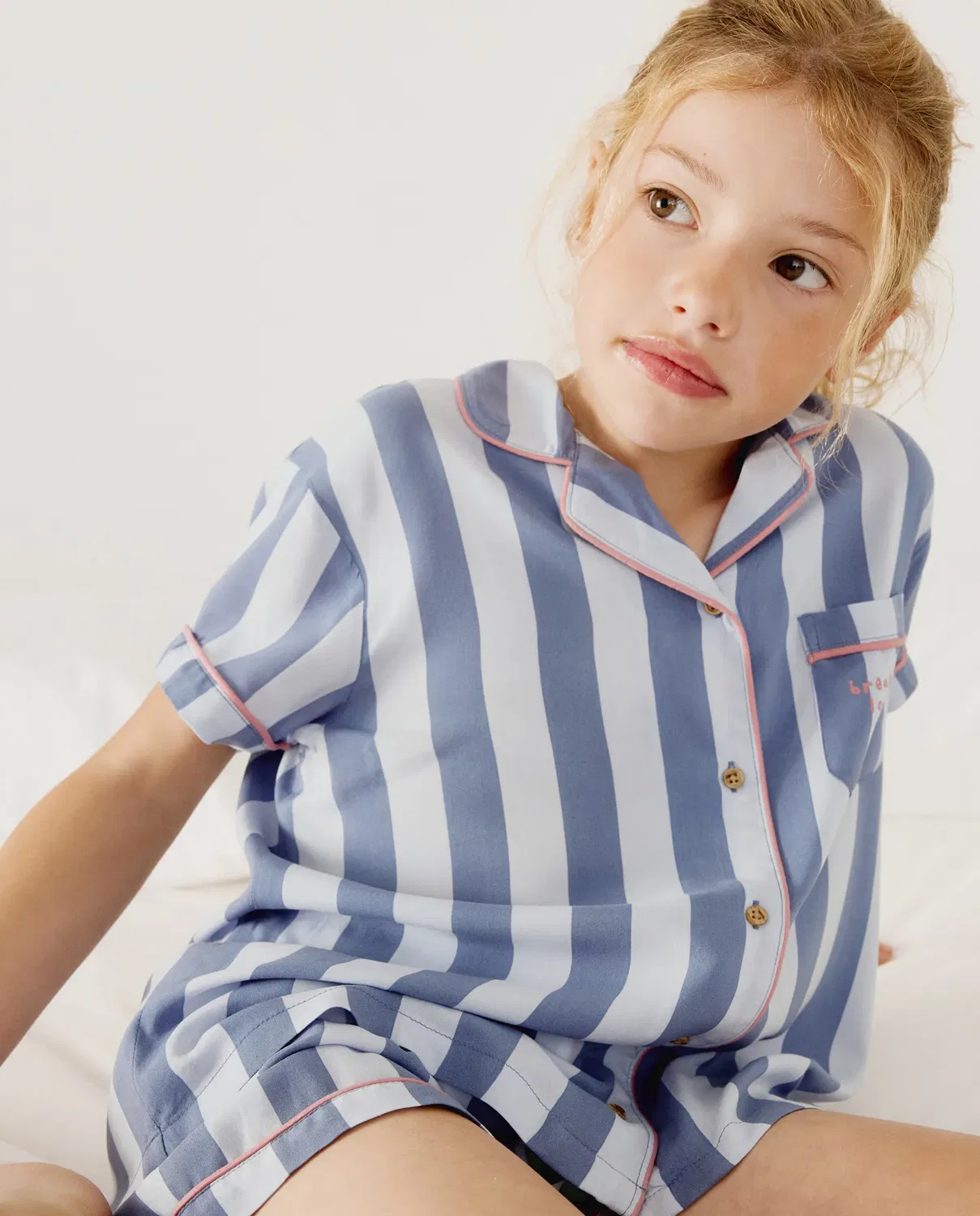 Детская пижама с коротким рукавом Cotton Juice, Azul
