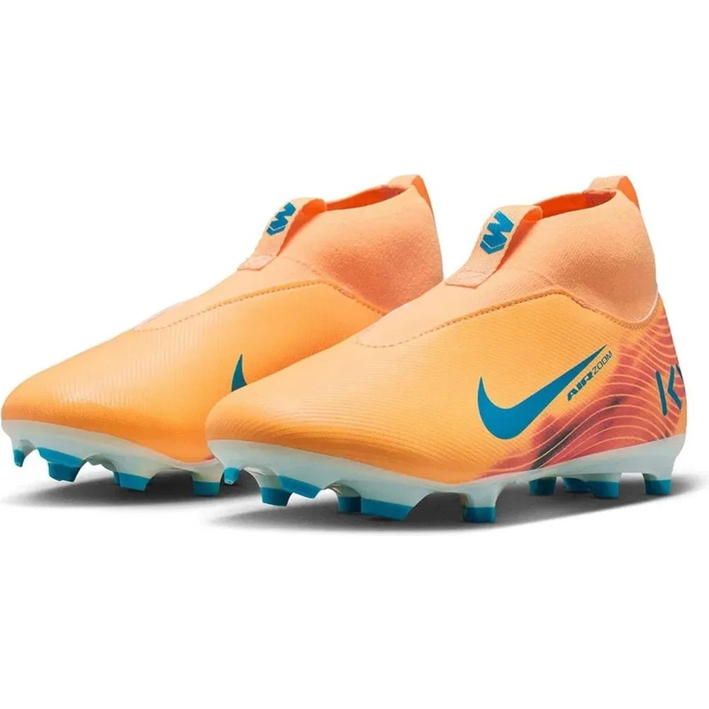 Детские футбольные бутсы для мальчиков с шнуровкой Turuncu Jr Zm Superfly 10 Acad Km Fgmg Nike — фото 3