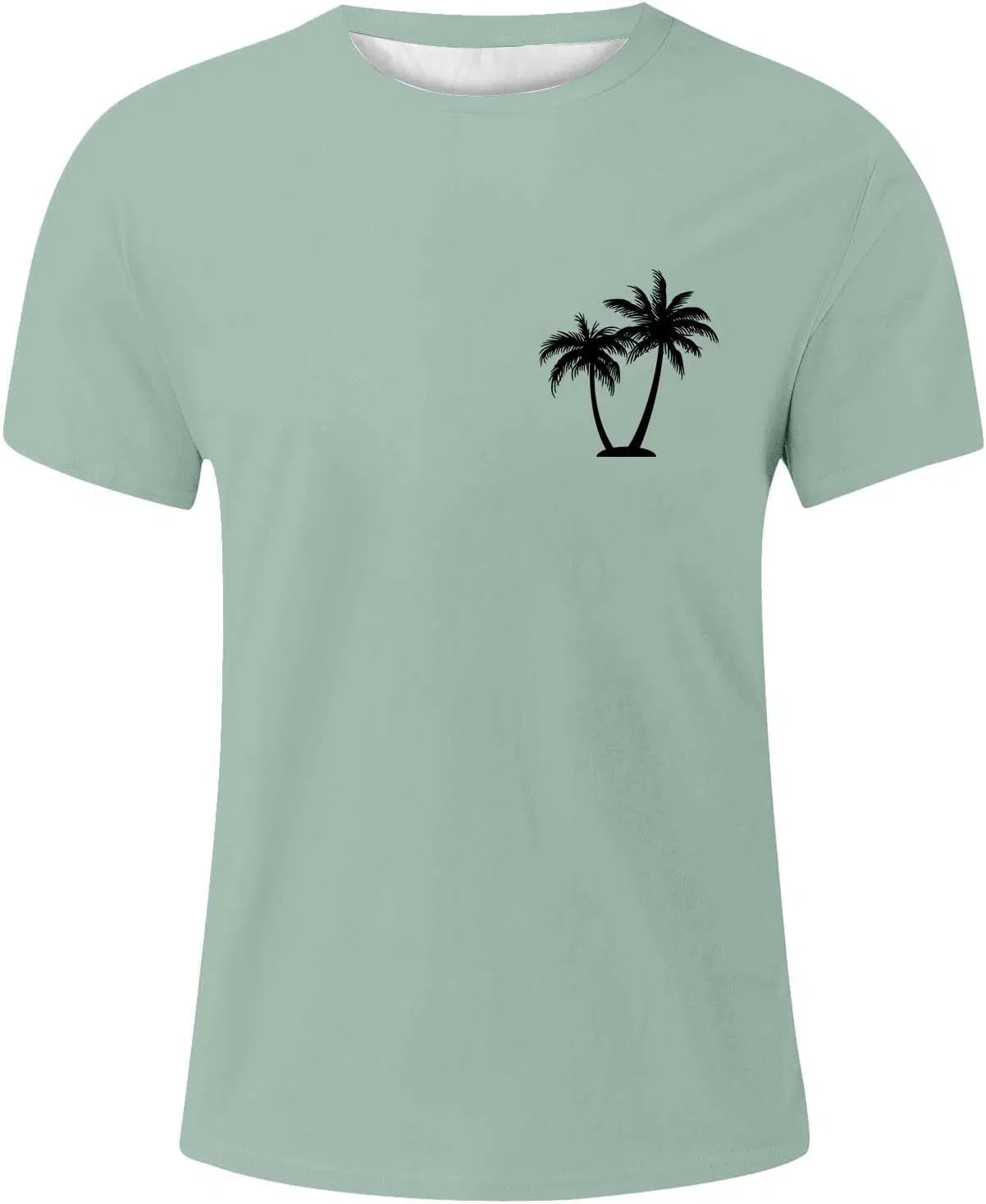 Мужская футболка оверсайз с принтом, Mint Green