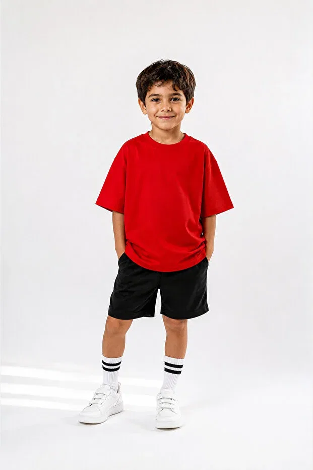 Детская футболка оверсайз C.C.L. Coccolin Kids Baby Clup, Red