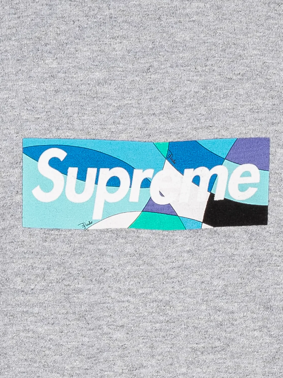 Supreme Футболка Box Logo серая — фото 3