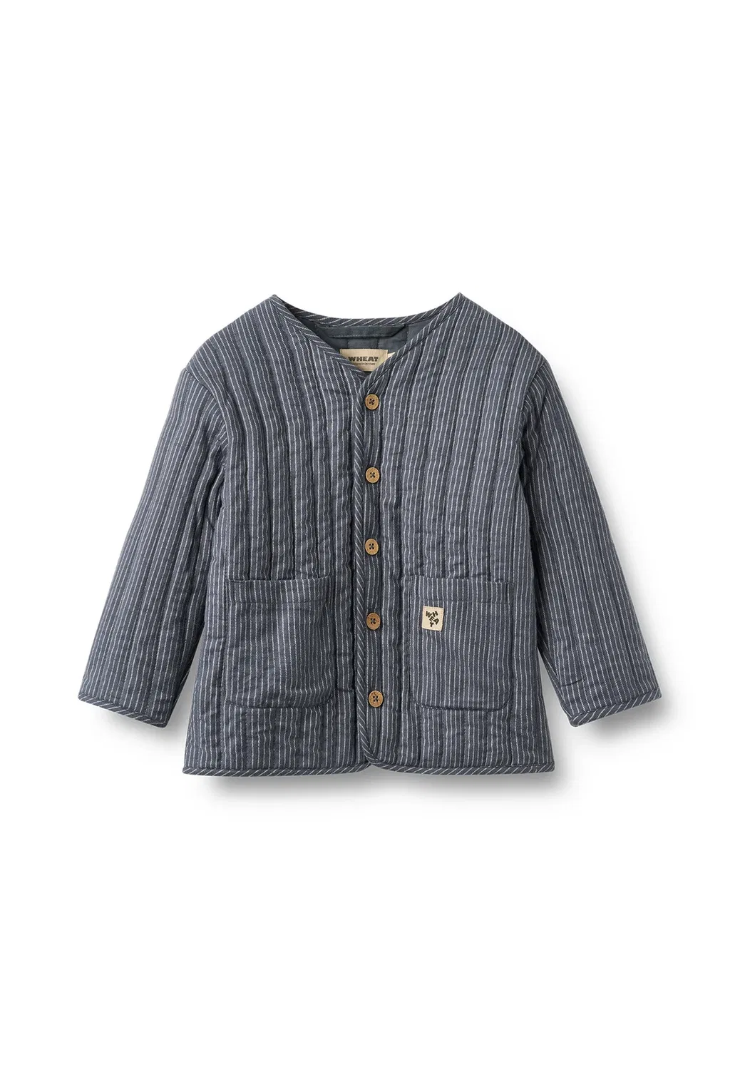 Стеганая куртка siggo унисекс - легкая куртка Wheat, Greyblue Slub Stripe
