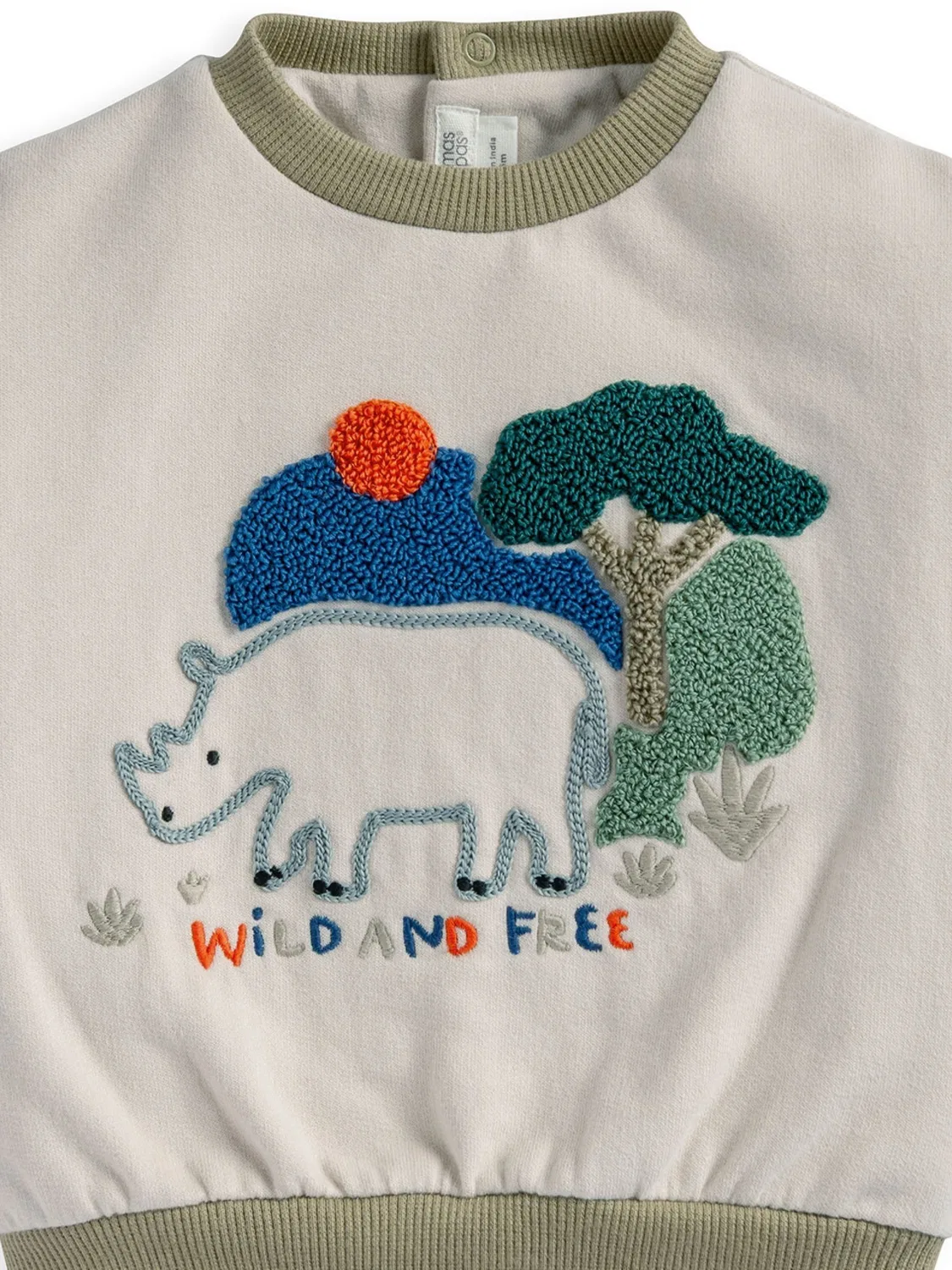 Свитшот мальчика Wild & Free Mamas & Papas, коричневый — фото 3