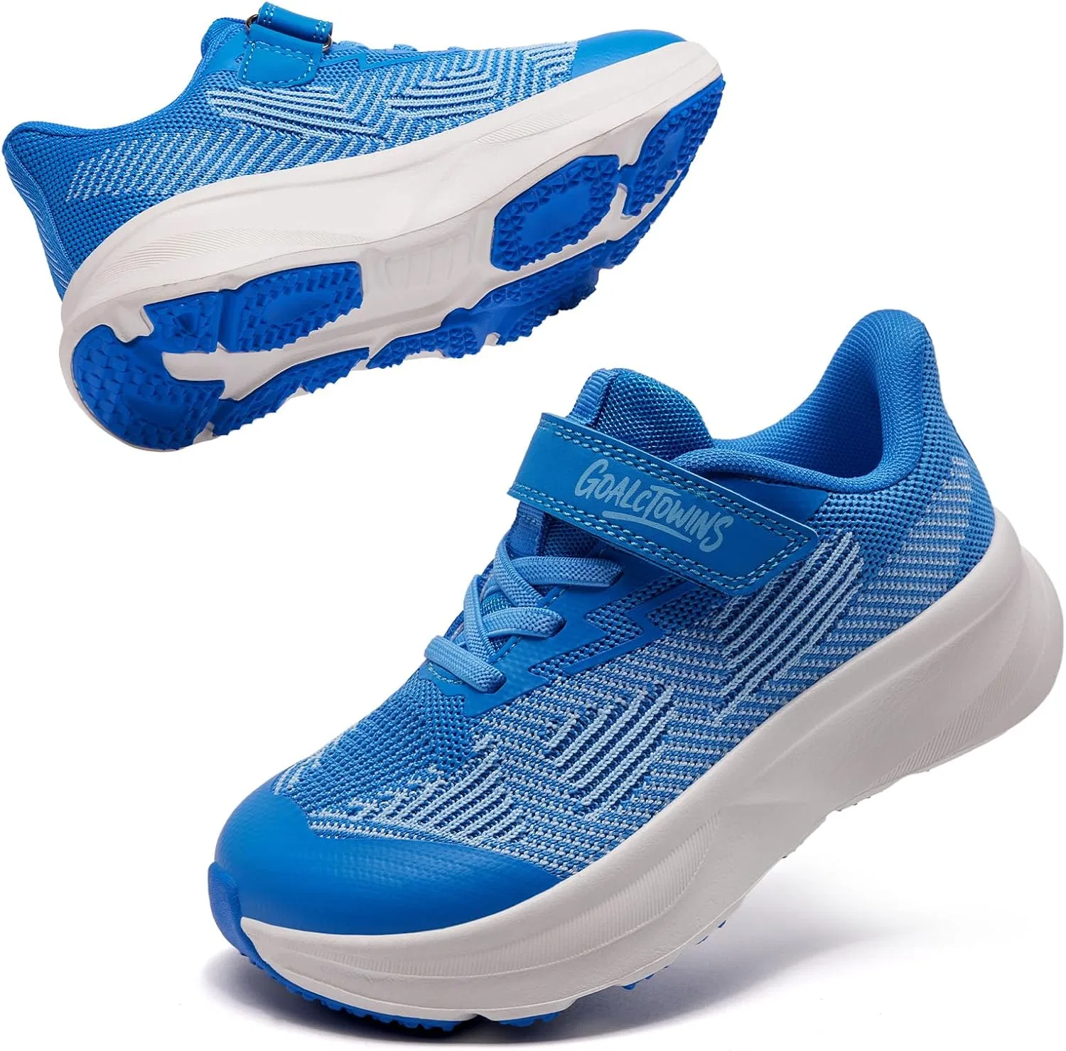 Детские кроссовки для девочек с широким носком GOALCTOWINS, Blue