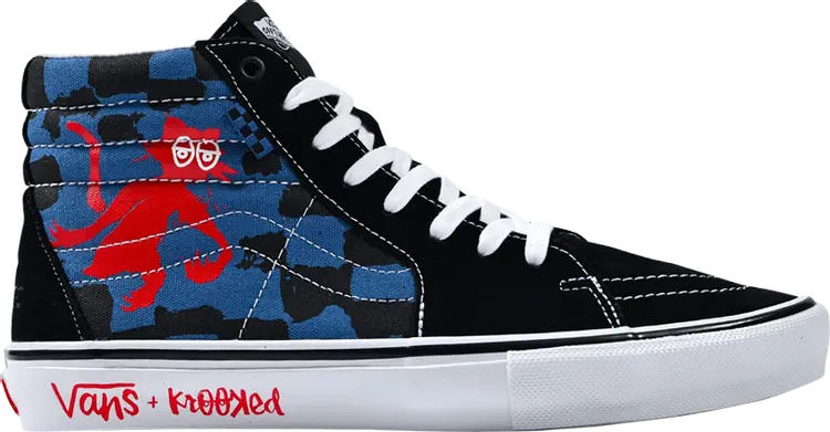 

Кеды Vans Krooked x Skate Sk8-Hi Natas For Ray Barbee, черный