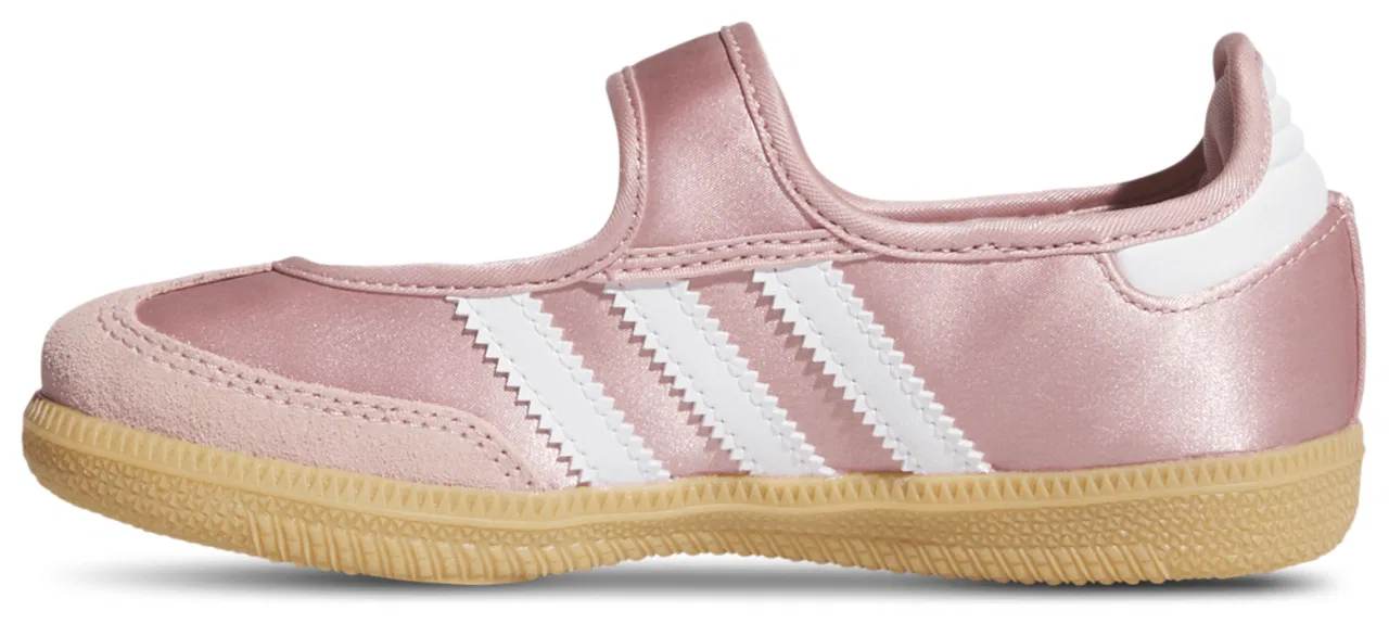 Балетки для девочек Satin Samba Adidas, цвет Wonder Mauve/Footwear White/Gum — фото 2