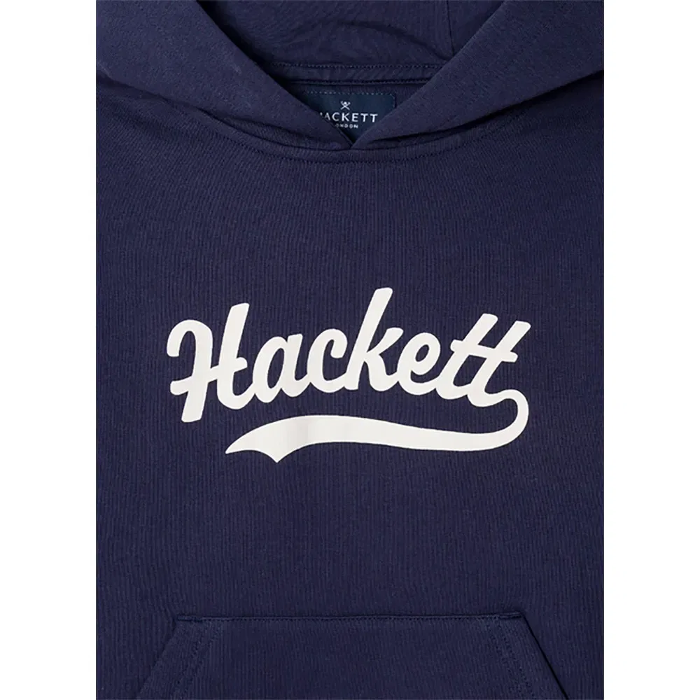 Худи с логотипом Hackett, синий — фото 3