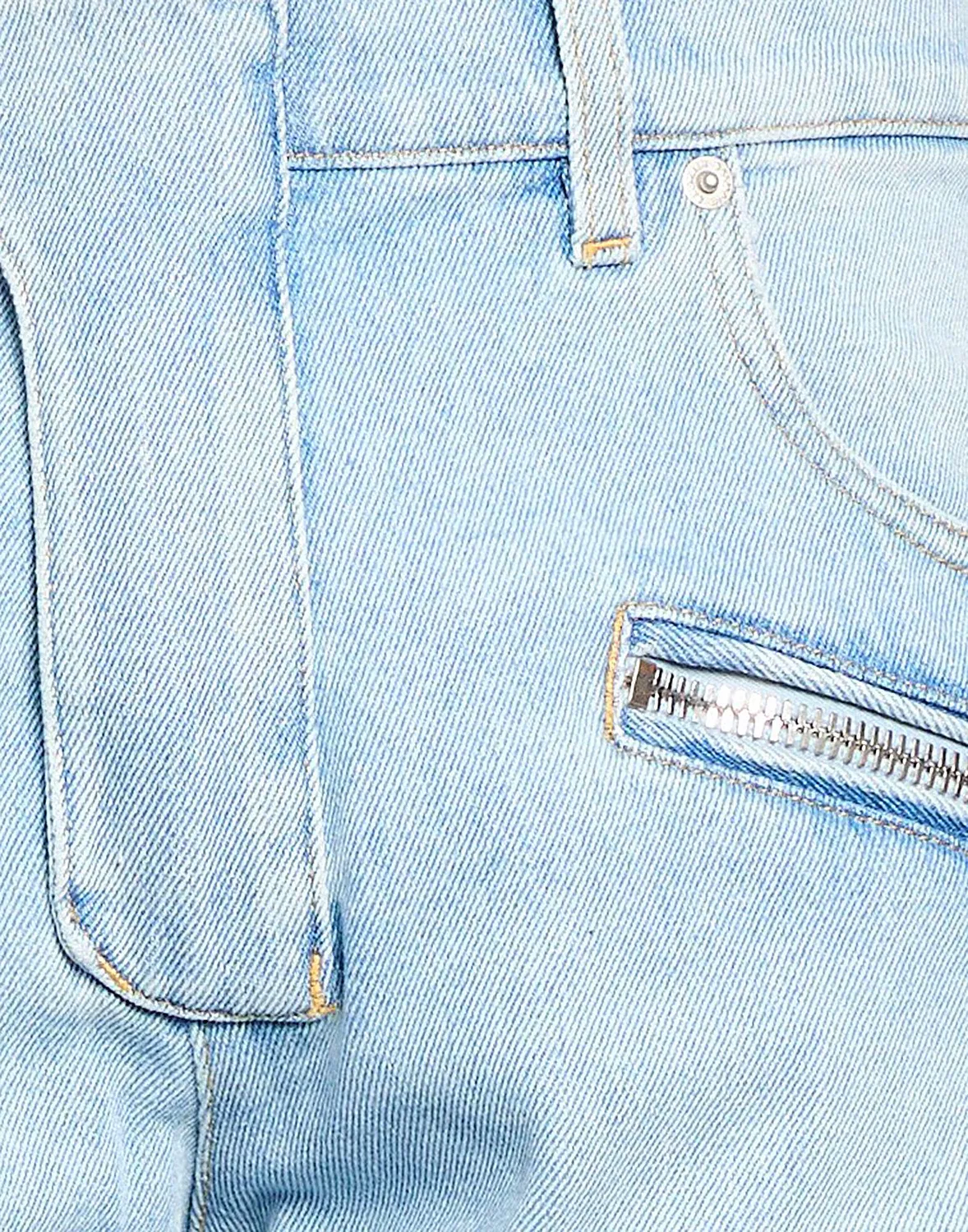 Мужские зауженные джинсы с эффектом потертости Balmain, синий — фото 4