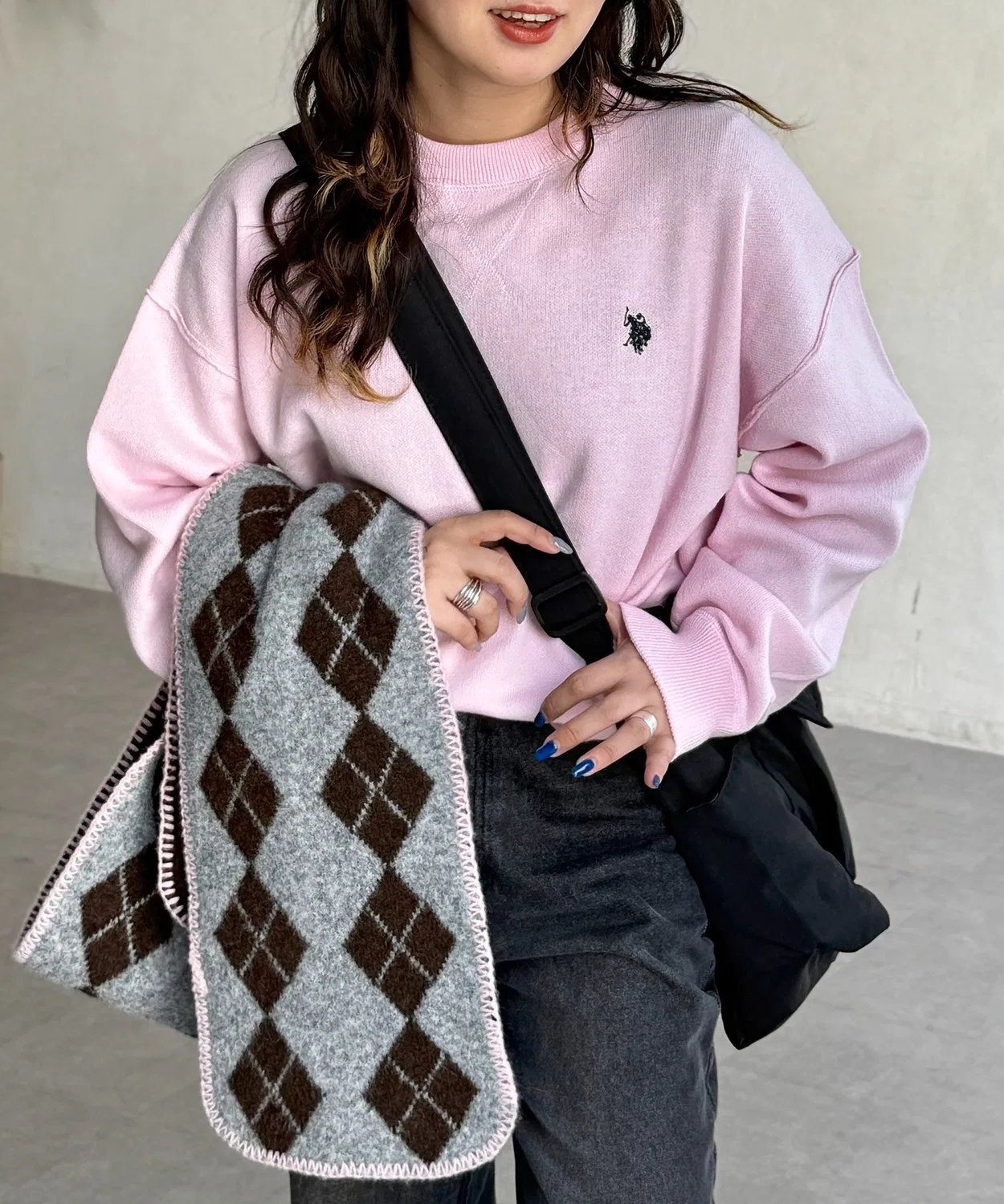 Женский свитшот-джемпер U.S. POLO ASSN. с длинным рукавом Pink