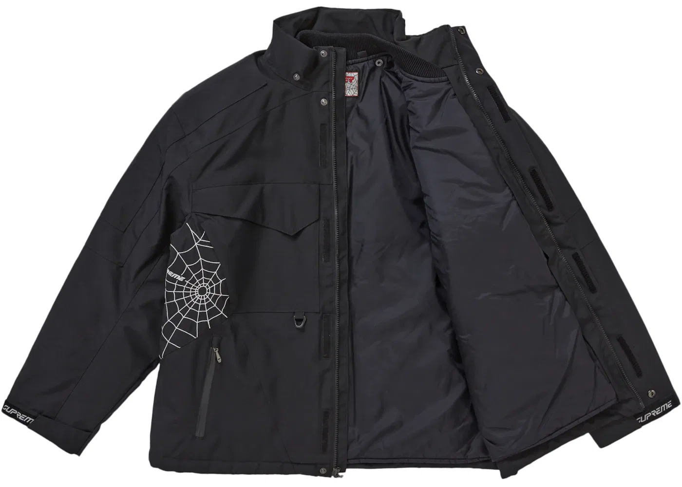 Мужская куртка техническая Supreme Spyder, Black — фото 4