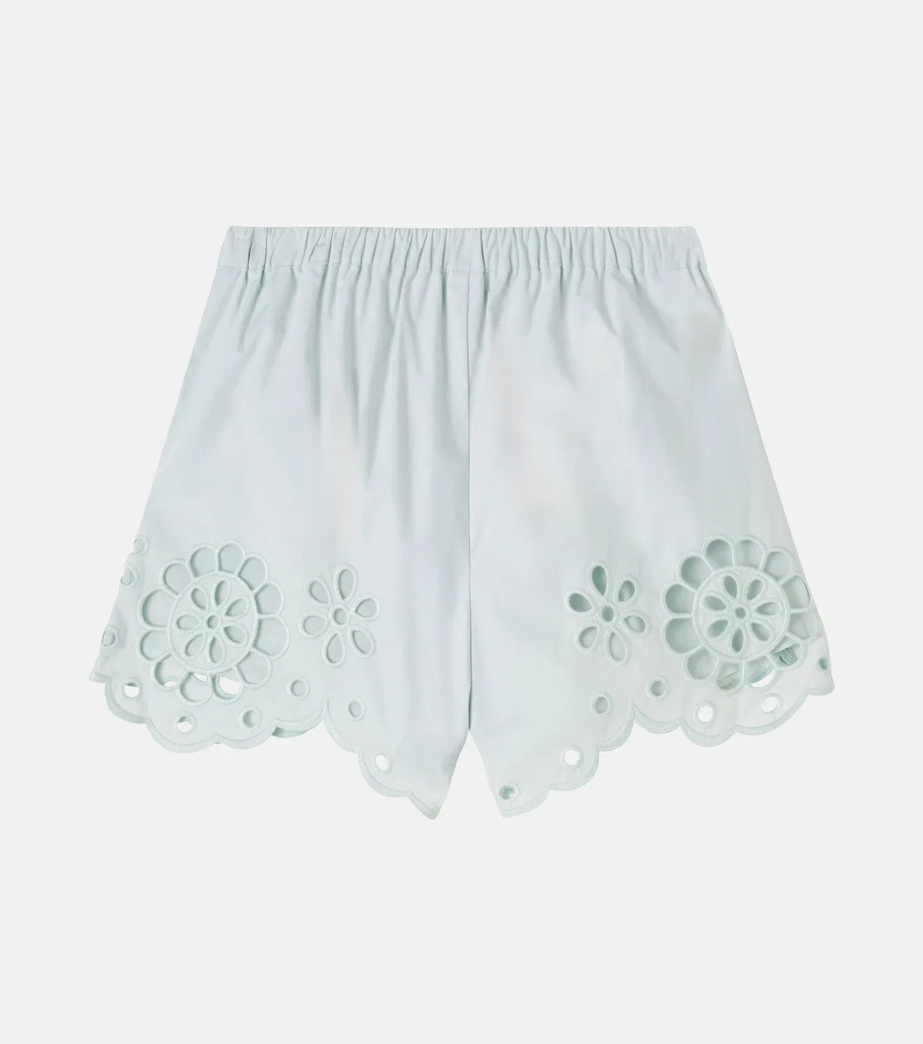 Шорты хлопковые с вышивкой Awaken Zimmermann Kids, зеленый — фото 2