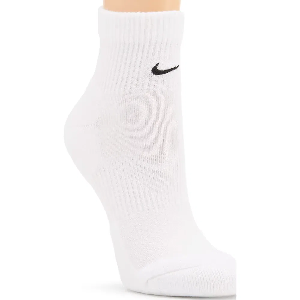 Комплект из 3 пар повседневных носков с мягкой подкладкой до щиколотки Nike, Black/Grey/White — фото 4