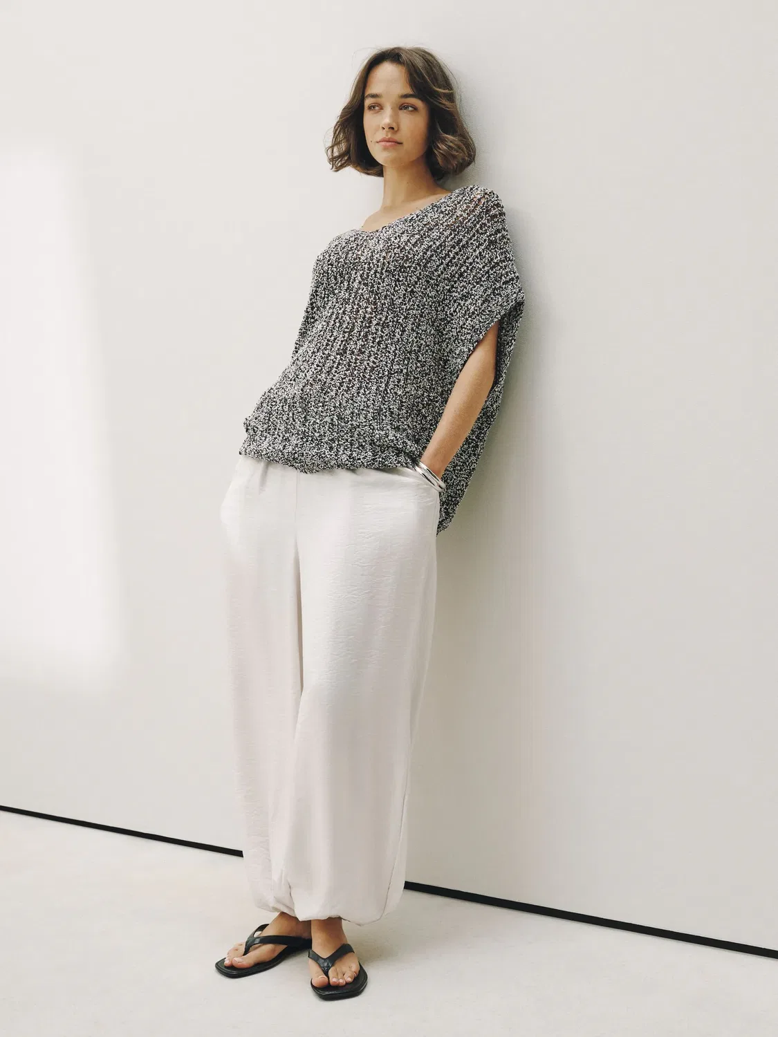 Пляжная накидка, кружевная вязка, Neutral Crochet Cover Up Next, нейтральный — фото 2