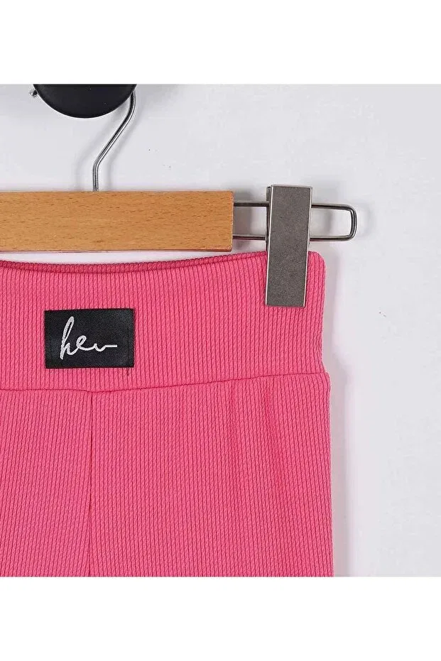 Детские леггинсы для девочек с принтом Fuchsia Butik Lena, Pink — фото 2