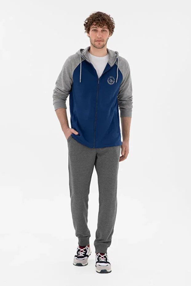 Мужской кардиган с длинным рукавом U.S. Polo Assn., Indigo — фото 4