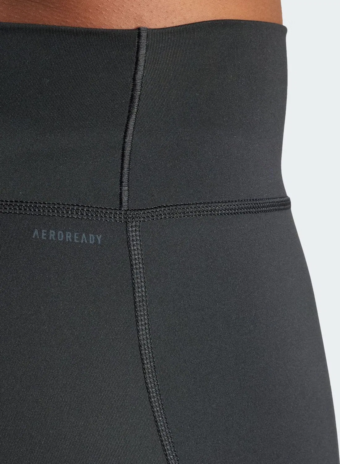 Леггинсы полной длины с логотипом Adidas, черный — фото 4