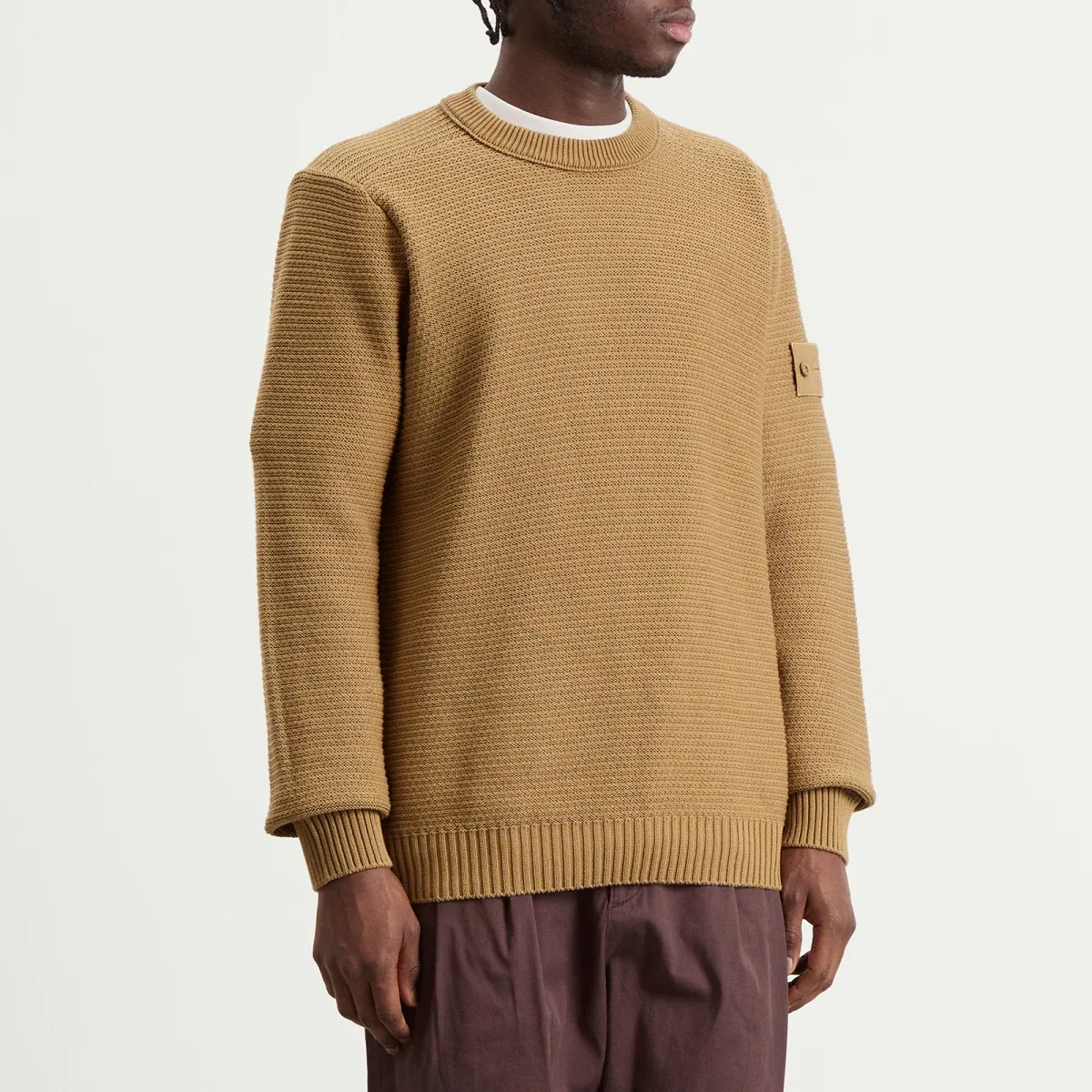 Джемпер из хлопка и кашемира Ghost Stone Island, Dark Beige — фото 2
