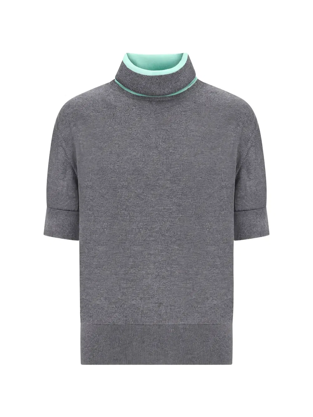Вязаный кашемировый свитер The Pablo с короткими рукавами JACQUEMUS, серый