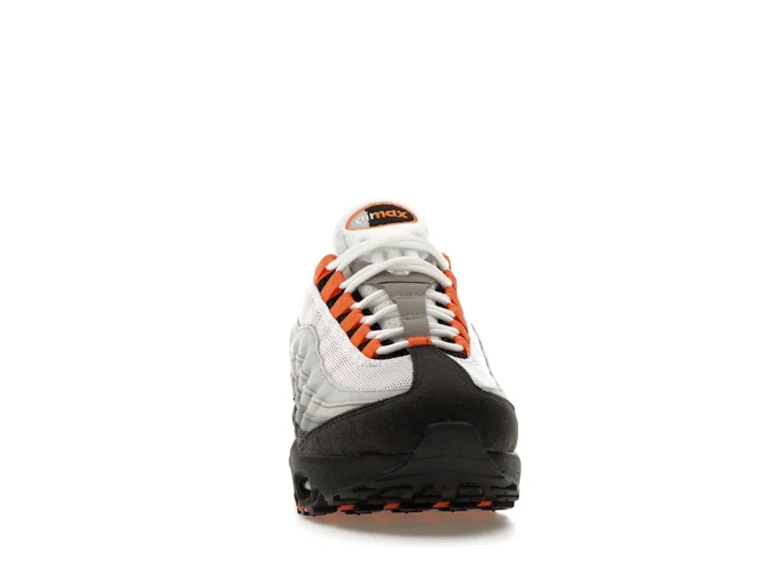 Детские кроссовки Lifestyle Nike Air Max 95 OG, White/Bright Mandarin/Wolf Grey/Light Smoke Grey/Black — фото 2