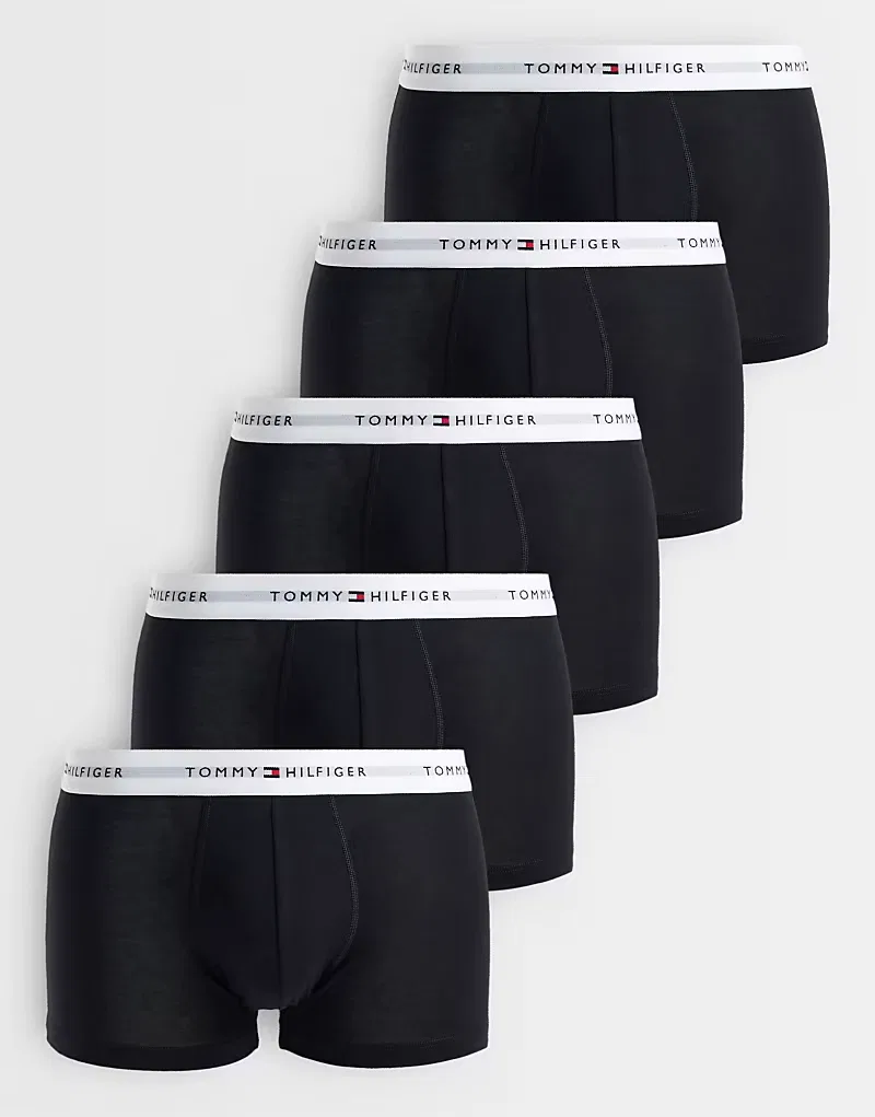 Трусы Signature Cotton Essentials 5 шт Tommy Hilfiger, черный