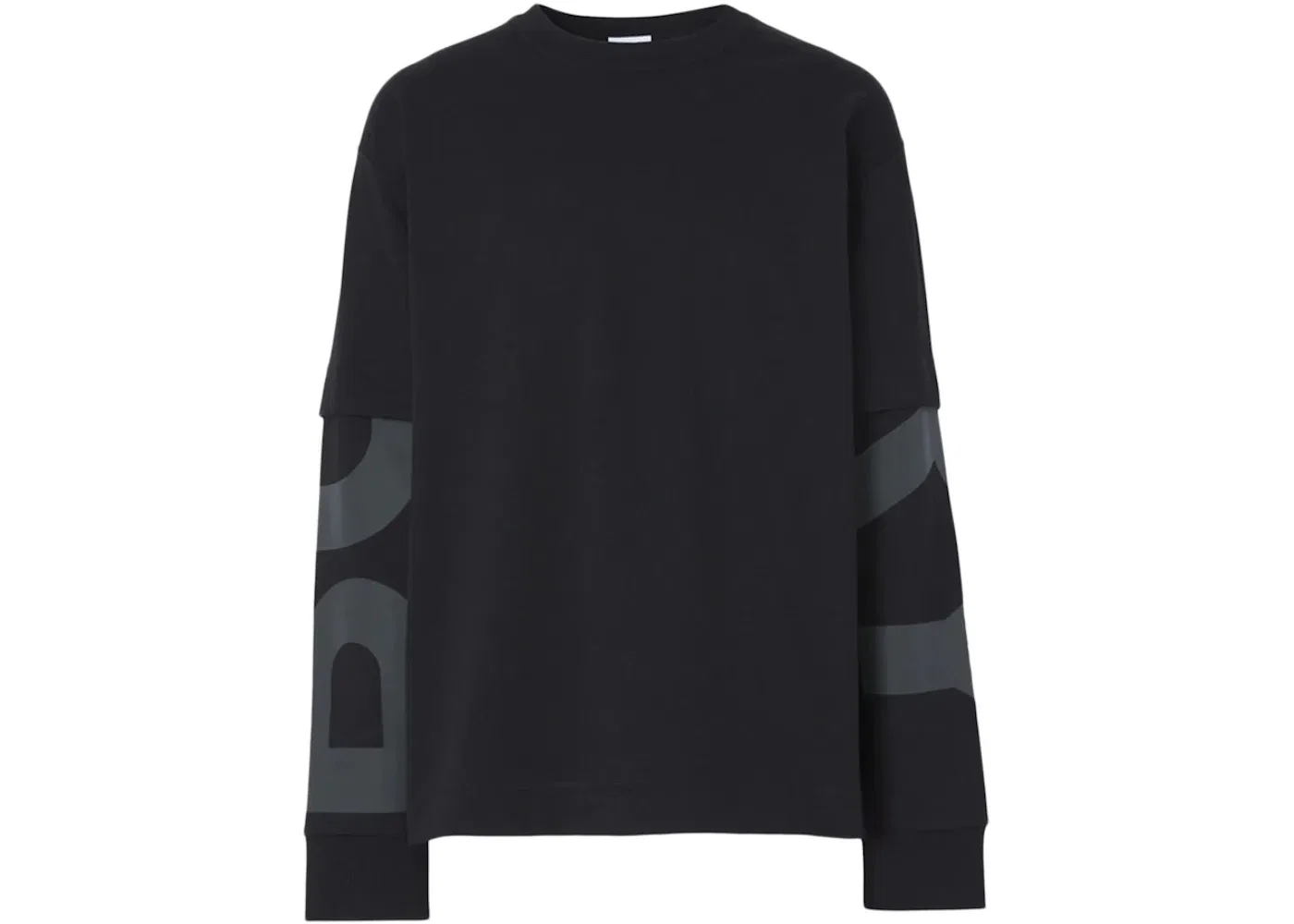 Мужской свитшот с принтом Burberry Mitchell Logo Print, Black