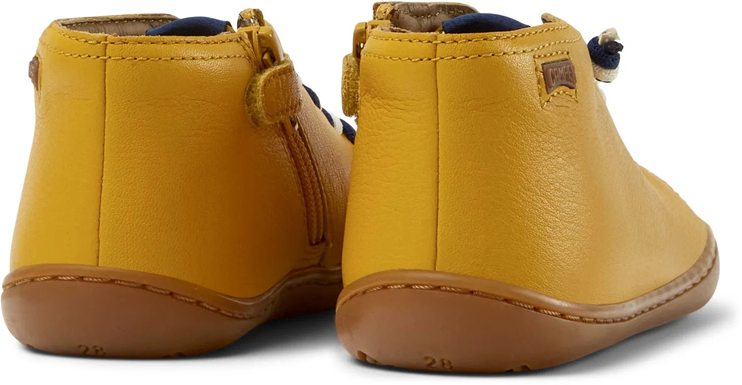 Детские ботинки для мальчиков без застежки-молнии Peu Cami 90019 Camper, Dark Yellow 100 — фото 4