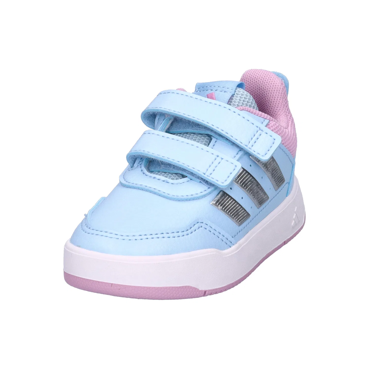 Детские кроссовки с липучкой Tensaur Sport 3.0 CF Adidas, Hellblau Rosa Konigliches Lila — фото 4