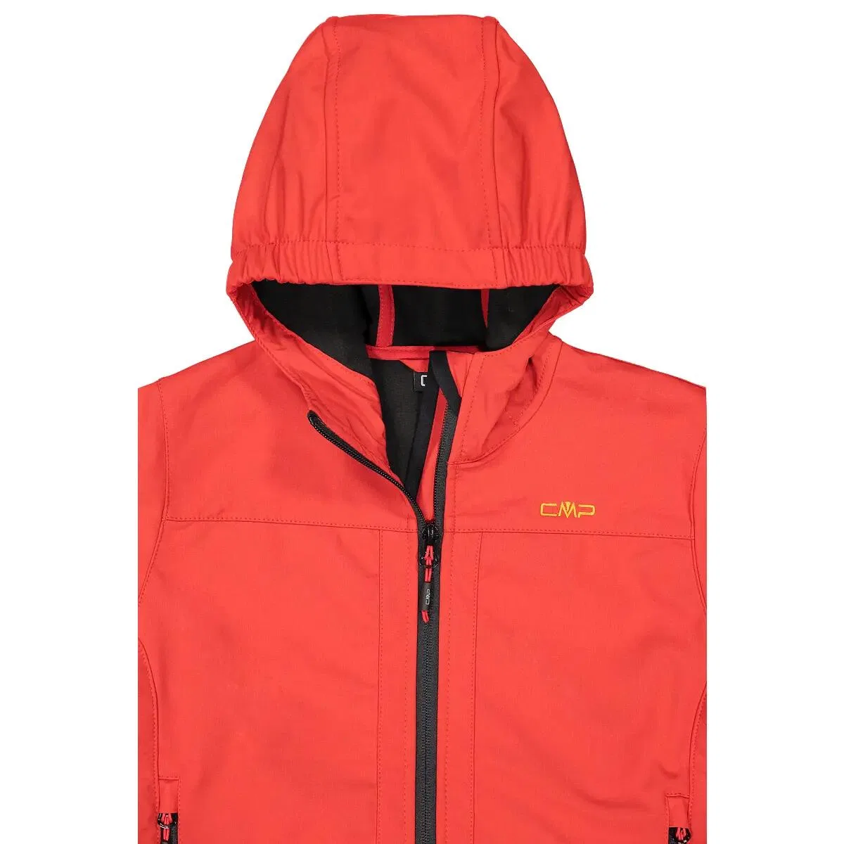 Детская софтшелл-куртка для мальчиков с капюшоном Fix Hood Cmp, Rot Schwarz — фото 4