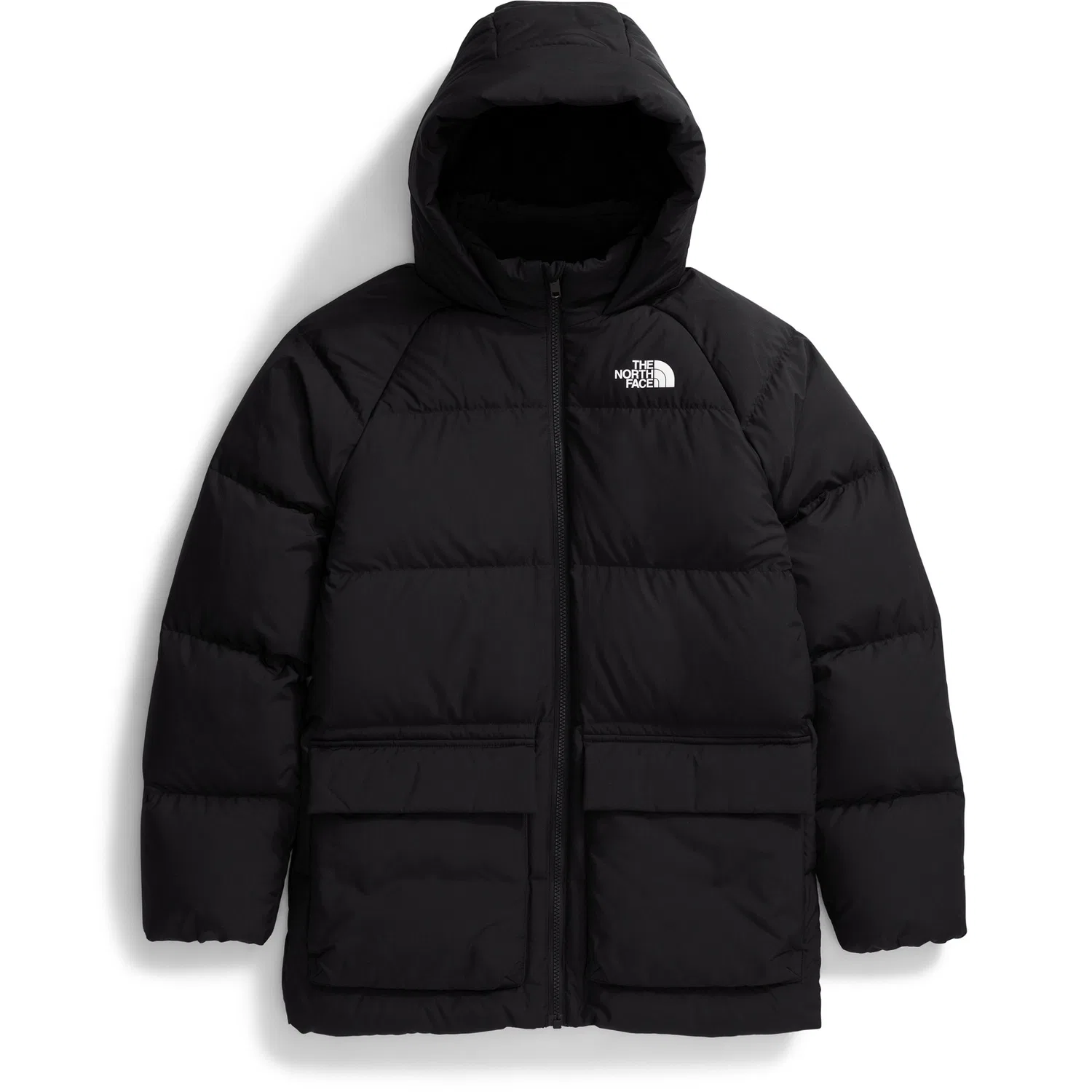 Парка детская утепленная с капюшоном North Down Fleece-Lined The North Face, черный
