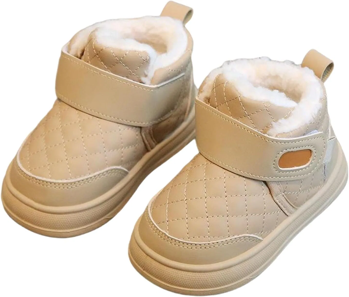 Детские зимние ботинки для девочек с мехом и липучкой Zzalalana, Khaki