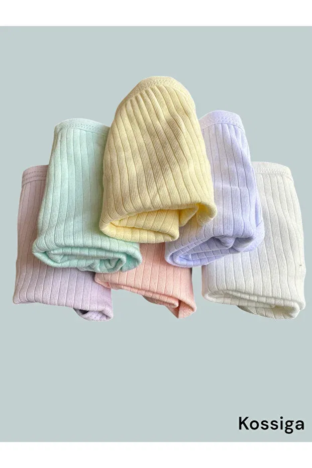 Детские шорты-боксеры для девочек хлопковые комплект 6 шт Kossiga, Pastel Colors — фото 3