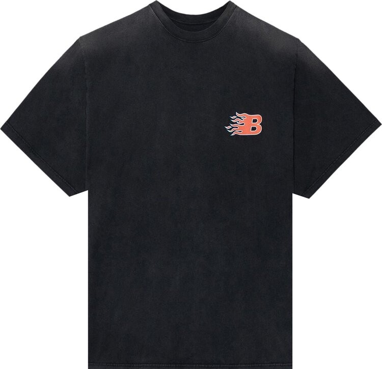 

Футболка Balenciaga Flames T-Shirt 'Black/Red', черный