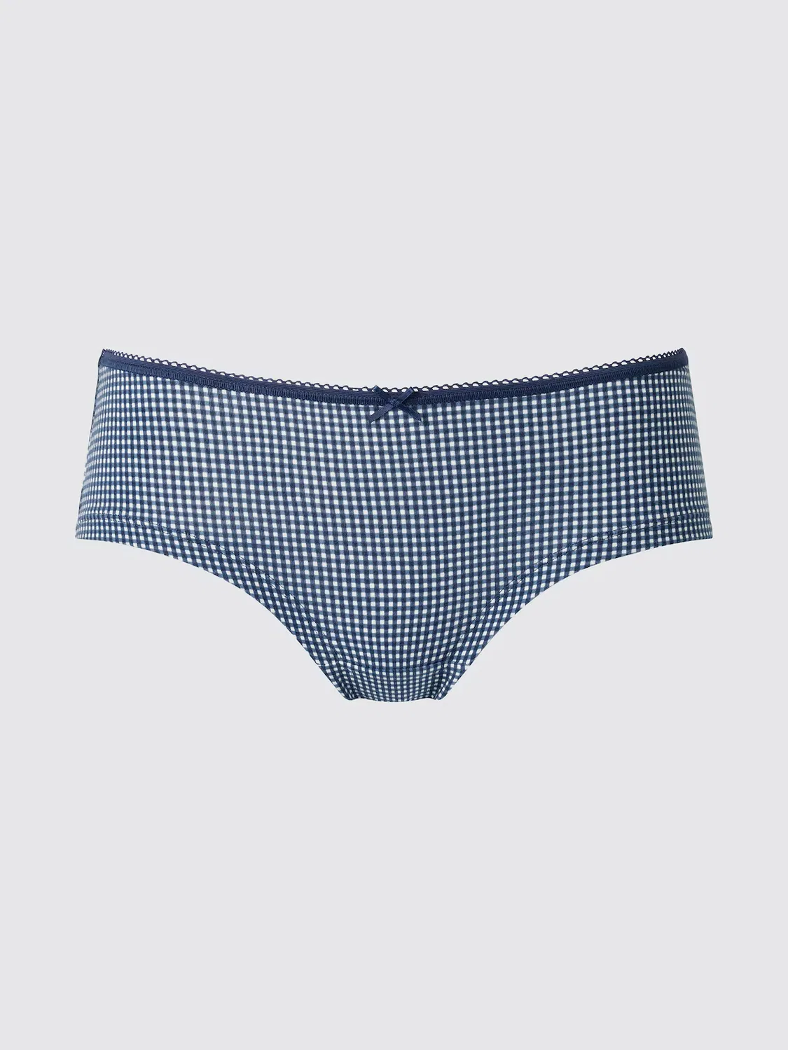 Трусы Uniqlo, с открытой спиной, в клетку, темно-синий