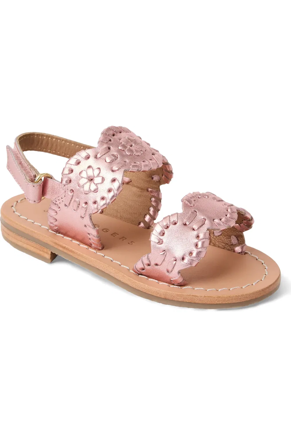 Сандалии детские с металлическим эффектом Lauren Slingback Jack Rogers, Rose Quartz