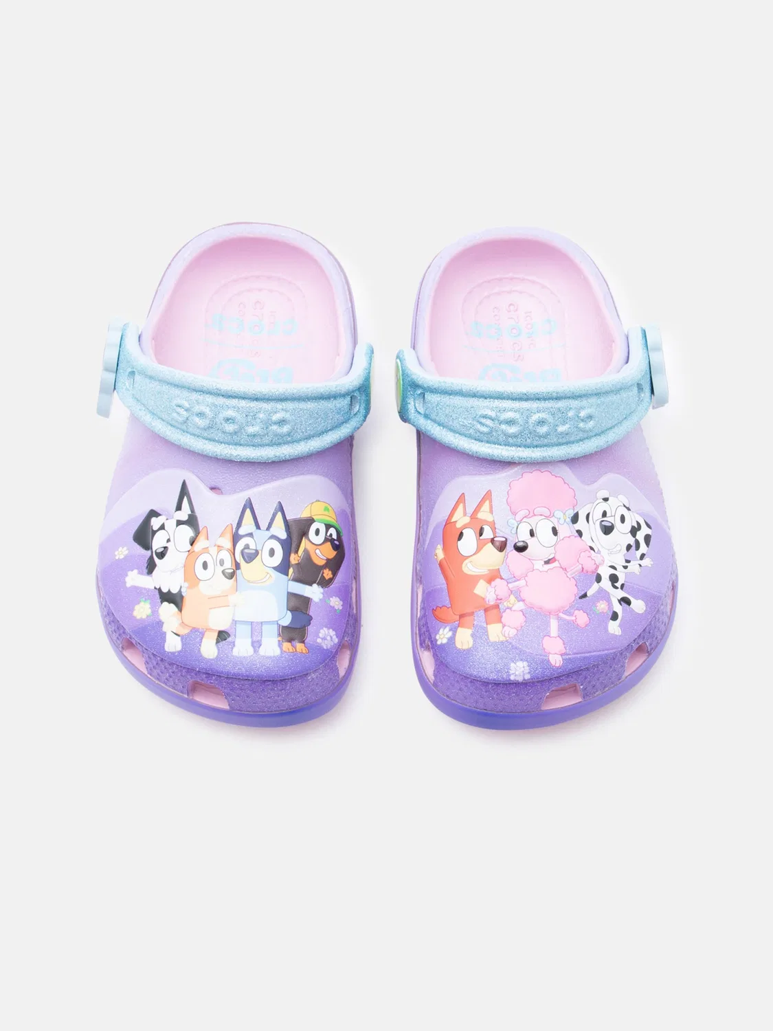 Сандалии Crocs Classic Bluey в розовом цвете — фото 3