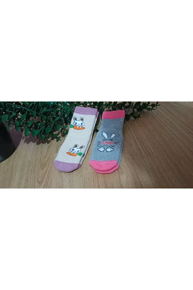 Детские носки для девочек с принтом 2 pack terra pattern Bebek Meselesi, Mixed