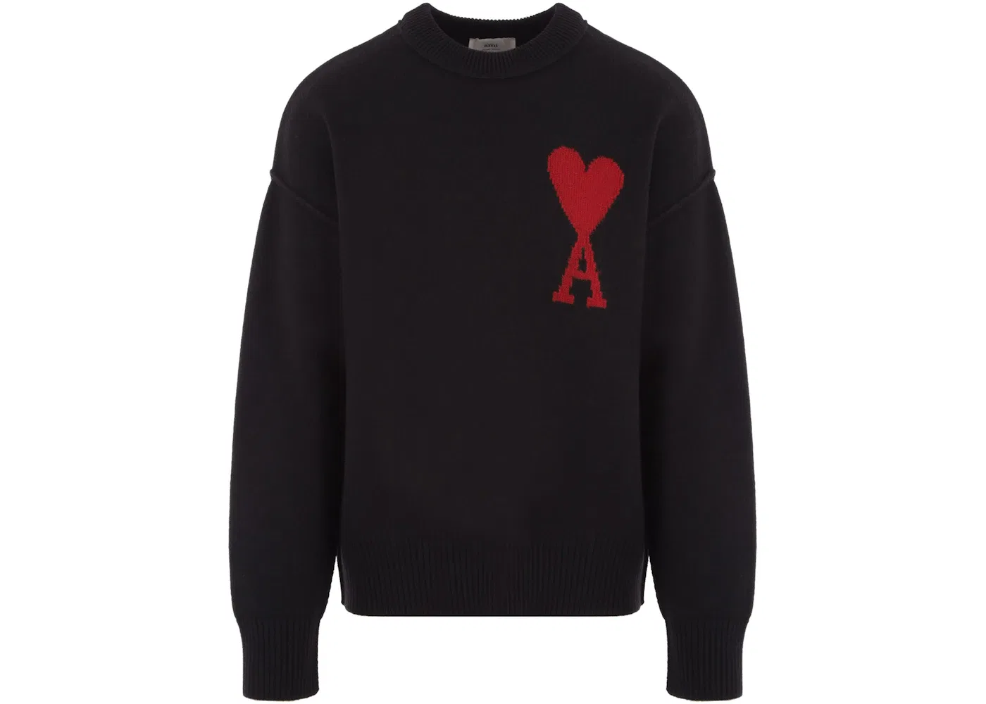 Мужской свитер с принтом Ami De Coeur Ami Paris, Black/Red