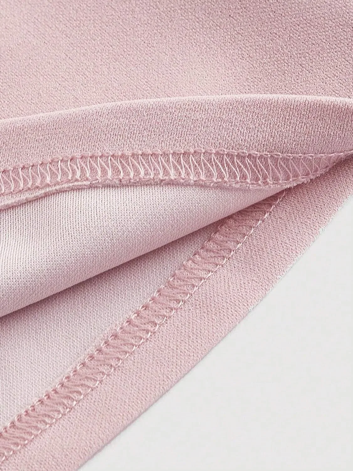 Женское элегантное платье А-силуэта с сетчатыми рукавами-клеш, Pink — фото 4