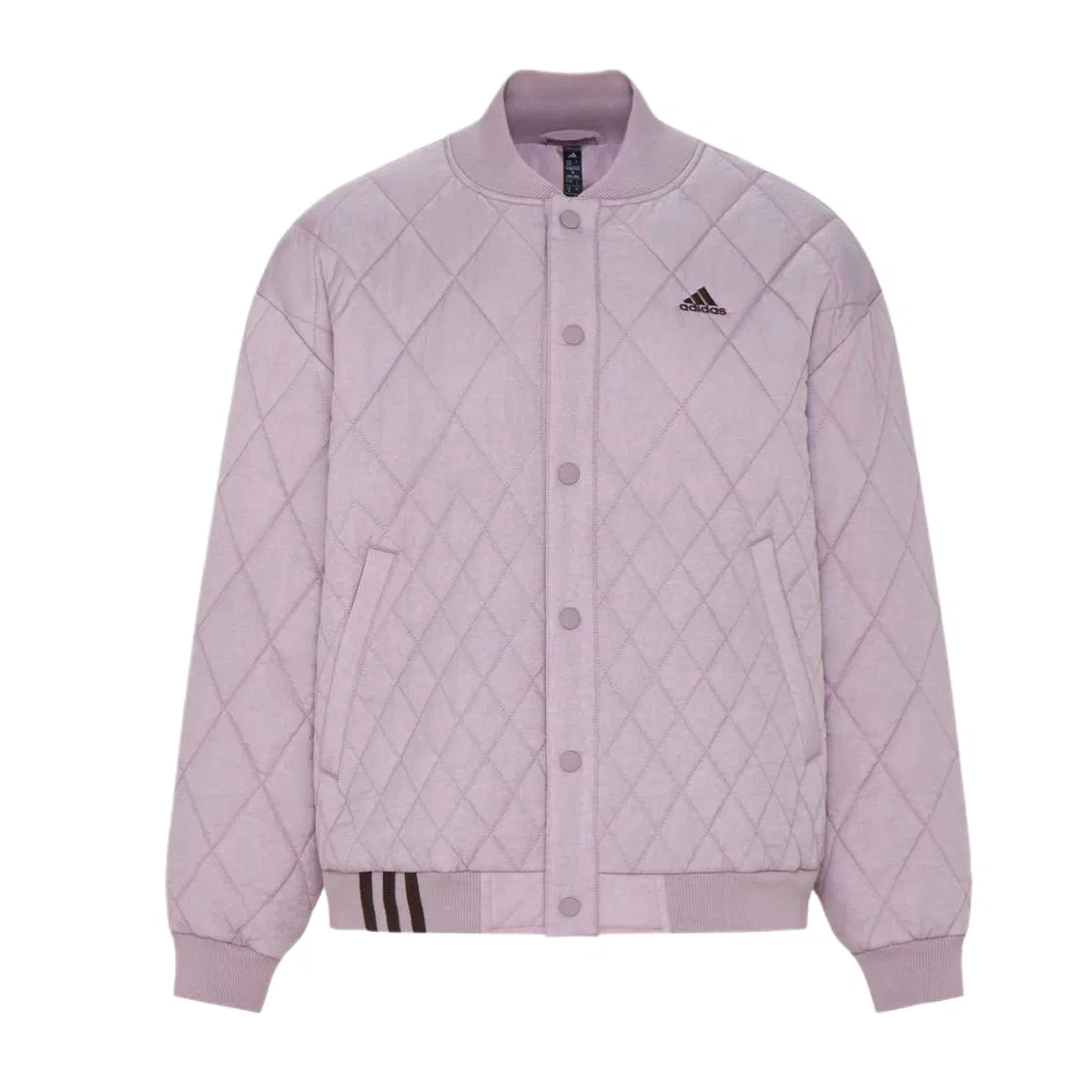 Женское пальто-пуховик с бейсбольным воротником Soft Purple Adidas