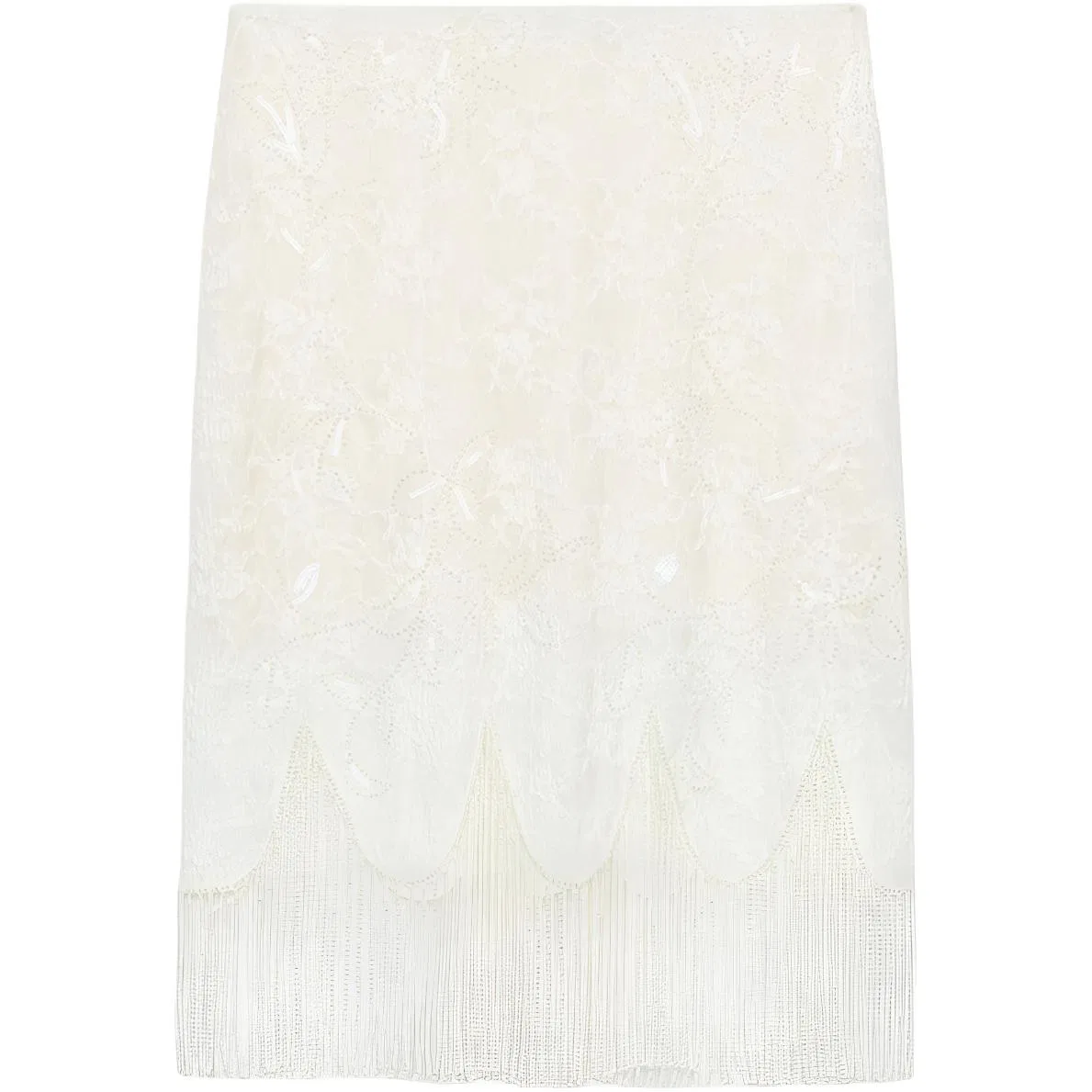 Женская длинная юбка повседневная Raw White, ZARA — фото 3