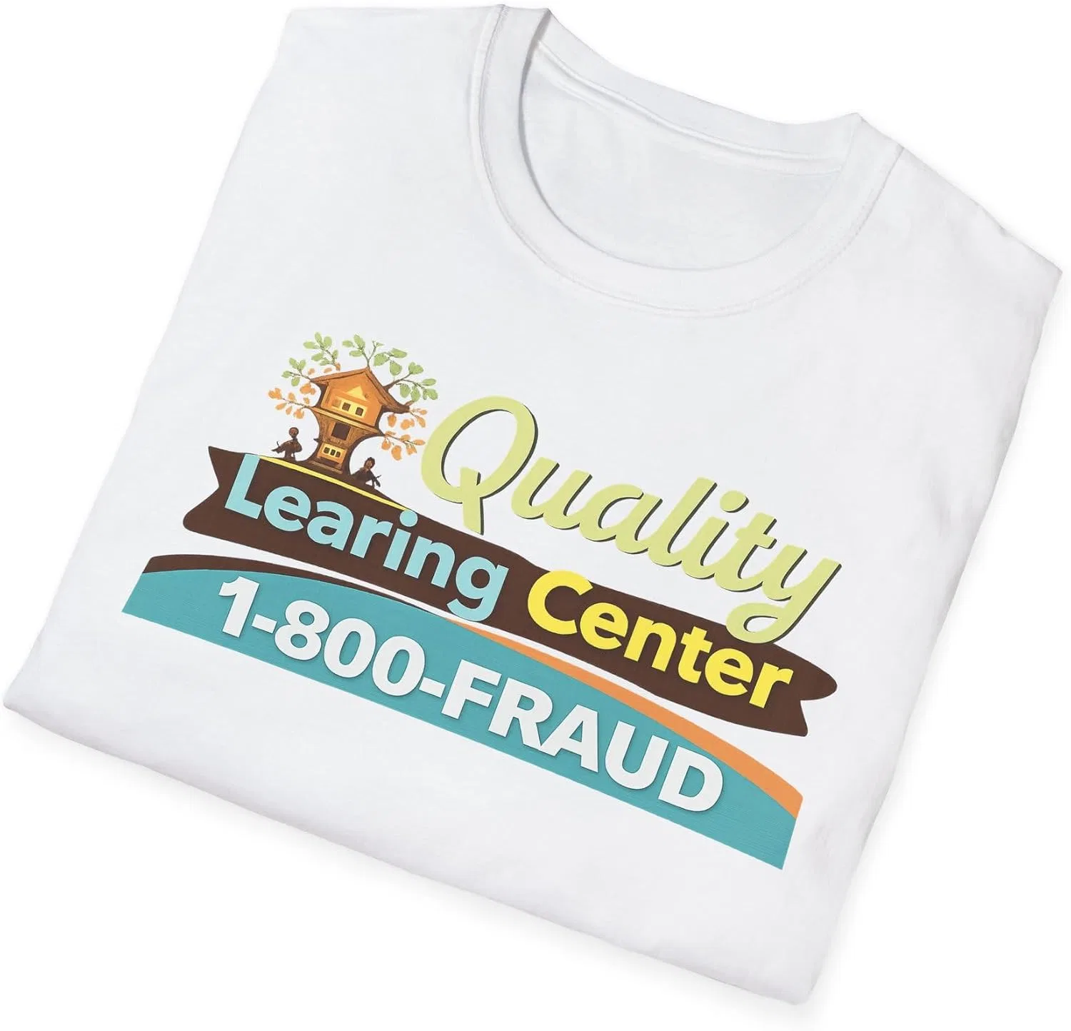 Женская футболка с принтом Quality Learning Center, белый — фото 4