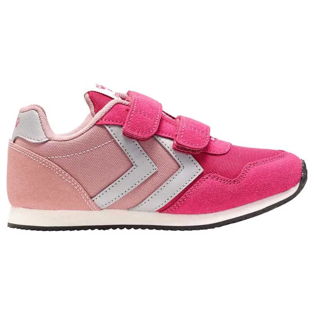 Детские кроссовки для девочек с двумя липучками Reflex Double Multi Hummel, Pink