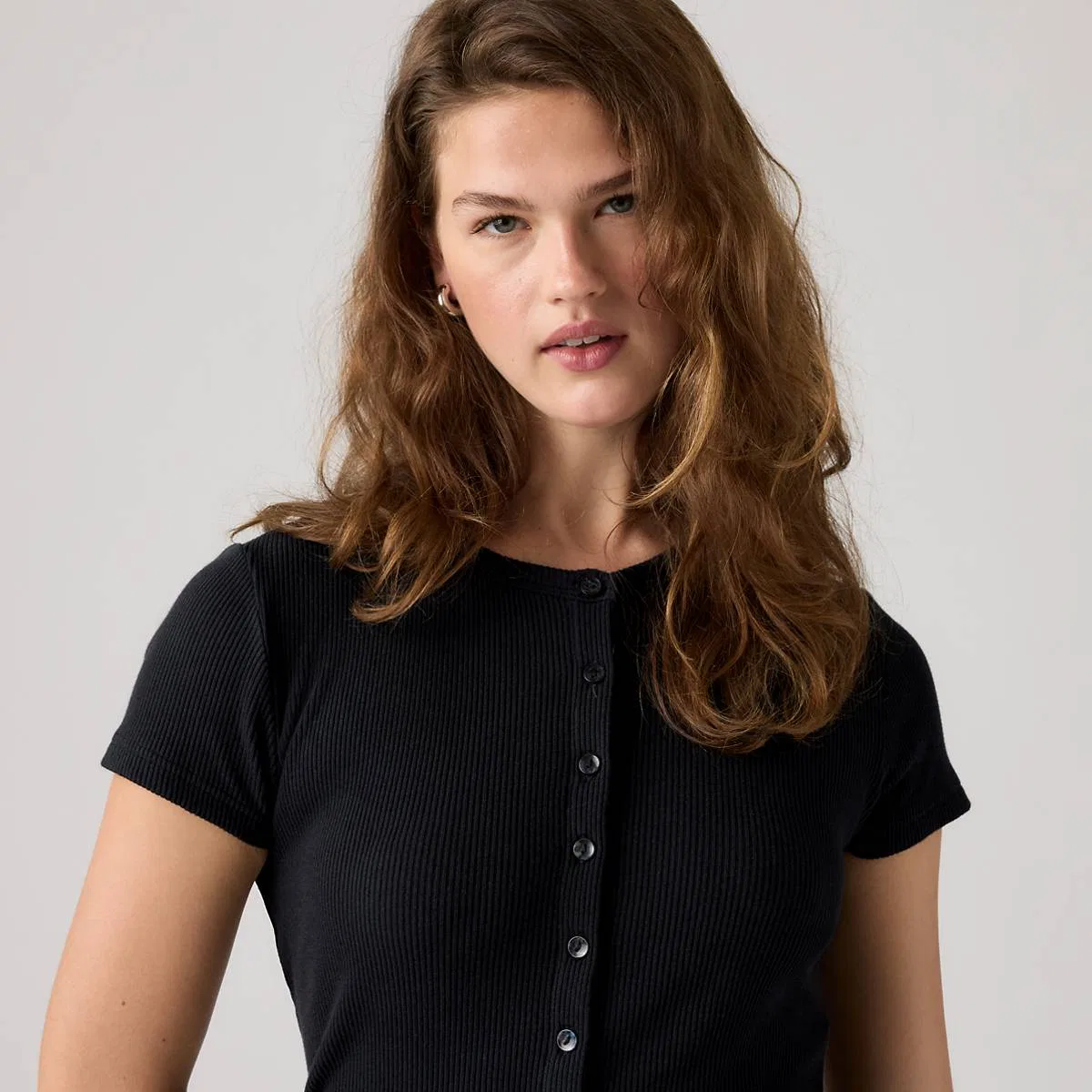 Рубашка с коротким рукавом на пуговицах Rory Levi's, Anthracite Night - Black — фото 2